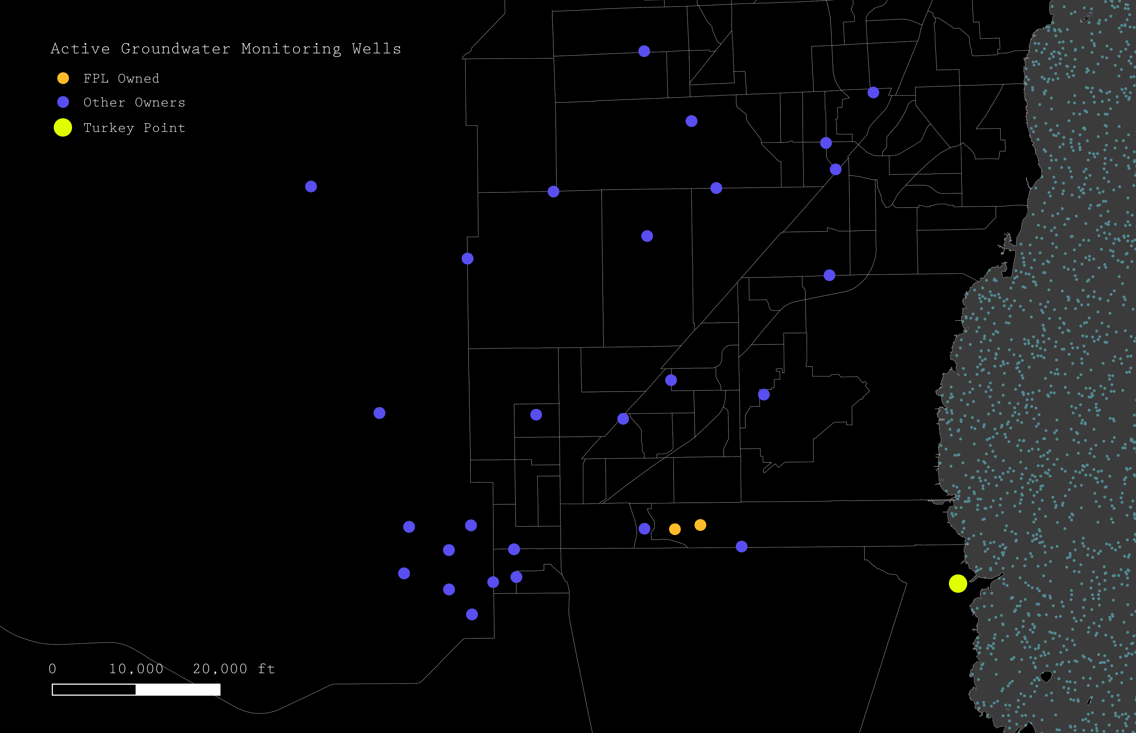 Southern Miami-Dade County Ground Water Monitoring Wells